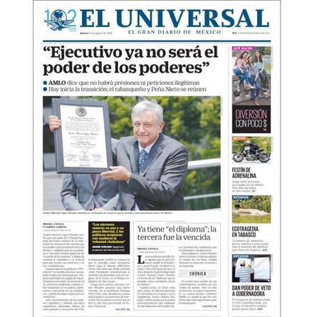 Periódico El Universal image number 0