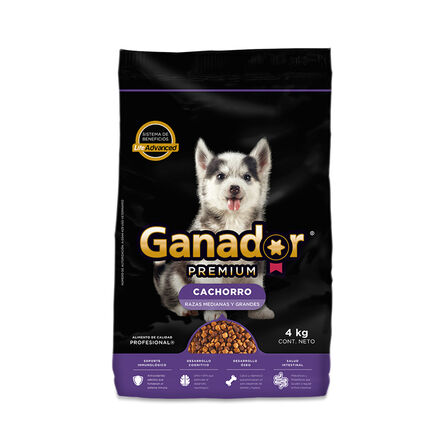 Alimento para perro Ganador Premium cachorro 4 Kg image number 0