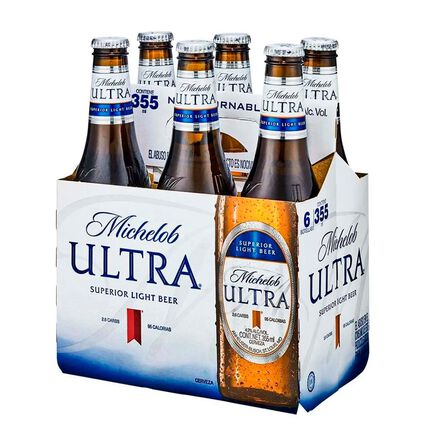 Cerveza Ultra Clara Michelob 6 Pack en Botella de 355ml image number 3