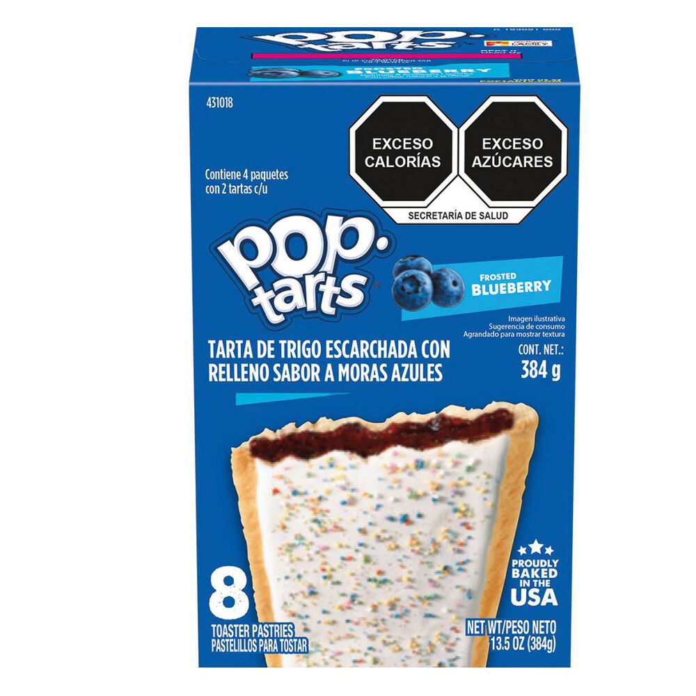Tartas Kellogg's Pop Tarts Frosted Blueberry 384g image number 0