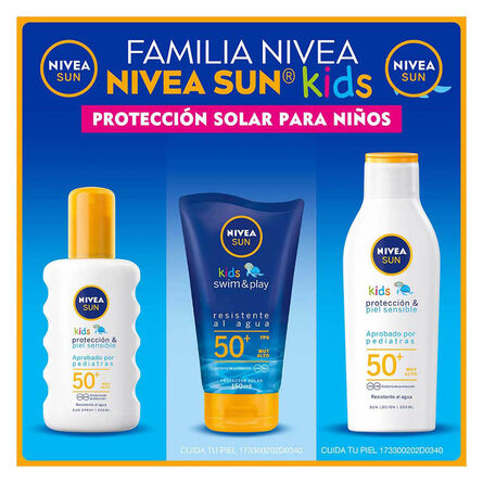 Protector Solar Corporal Nivea Sun Kids Protect & Sensitive FPS 50 200 ml image number 7