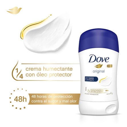Desodorante en barra Dove Original para dama 45 gr image number 1