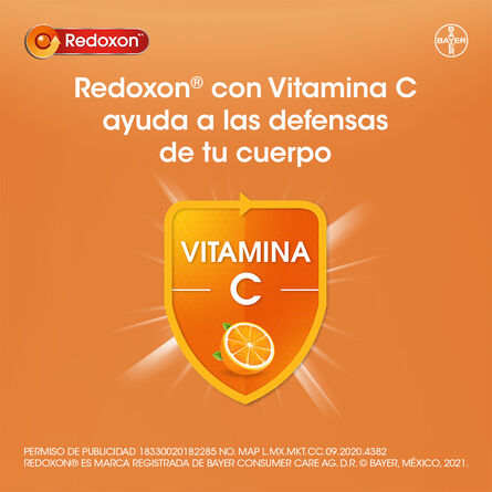 Vitamina C Redoxon Sabor Naranja 10 Tabletas Efervescentes image number 8