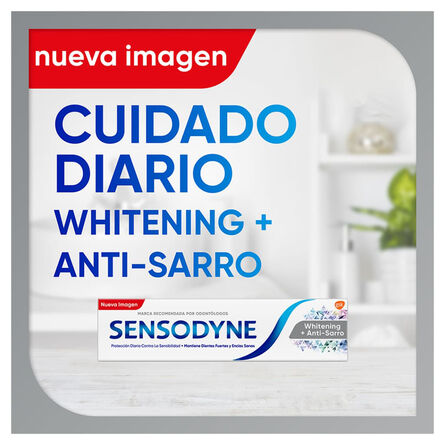 Crema dental Sensodyne whitening + antisarro 113g image number 5