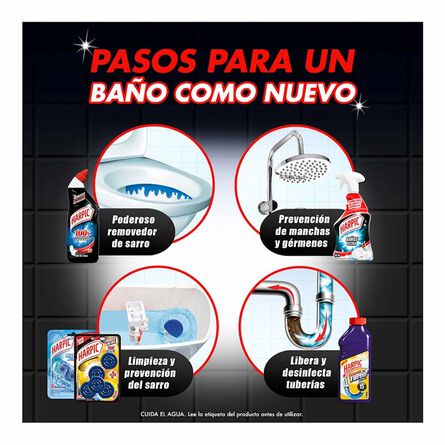 Harpic® Líquido Desinfectante para Inodoros 100% Removedor de Sarro 750 ml image number 5
