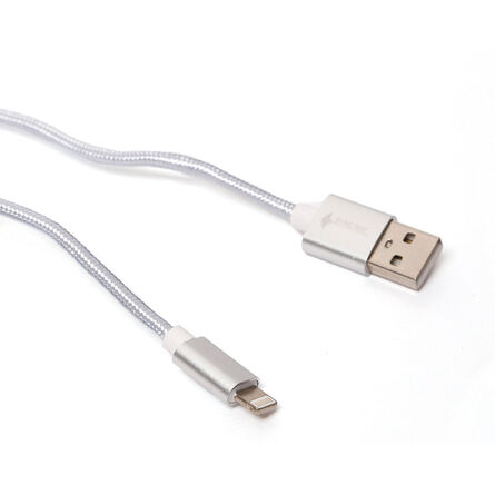 Cable Reforzado USB a Lightning Sync Ray SR-BLC36 Plata image number 1