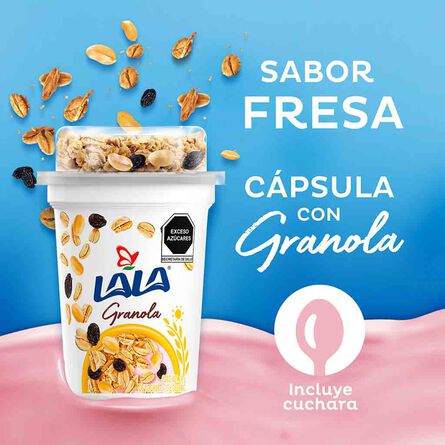 Yoghurt Batido Lala Fresa Granola 190 g image number 3