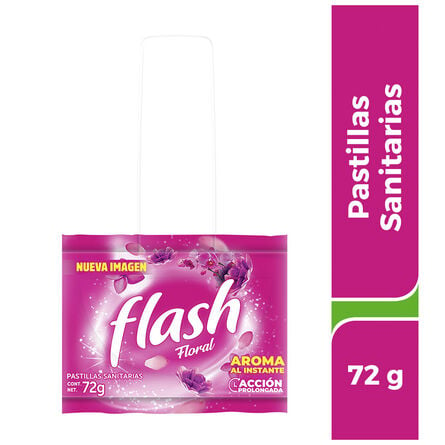 Pastilla Sanitaria Flash Floral Gancho 72 g image number 1