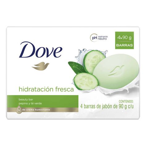 Jabón en Barra Dove Hidratación Fresca 4 Pack 60 g