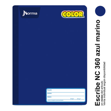Cuaderno Profesional Norma Color 360 Cuadro 7mm 100 Hj image number 1