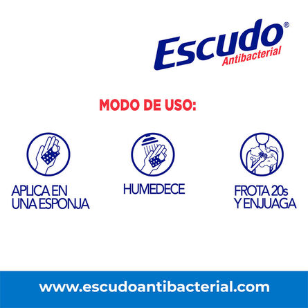 Jabón Líquido Corporal Escudo Antibacterial Protección Neutra, 400 ml image number 1