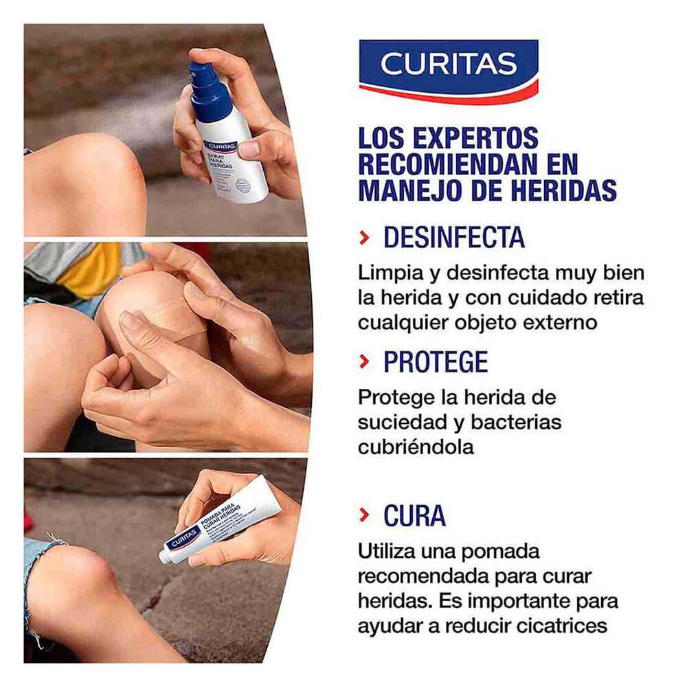Spray para heridas limpieza antiséptica Curitas 50 ml image number 2