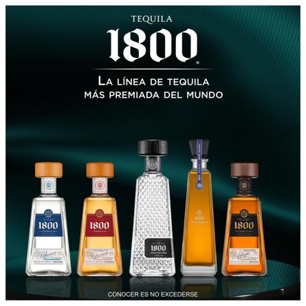 Tequila 1800 Cristalino Añejo 700 ml image number 3