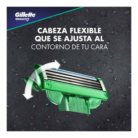 Cartucho Gillette Mach3 Sensitive 2 piezas image number 5