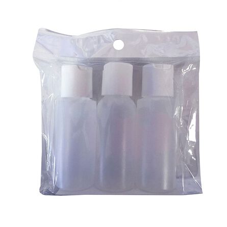Envases de plástico para viaje 60 ml, 3 piezas image number 1
