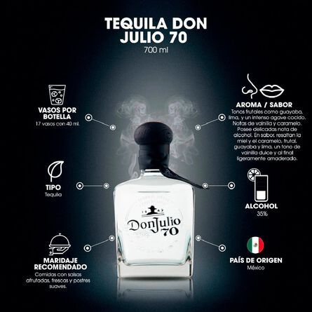 Tequila Don Julio 70 700 ml image number 4