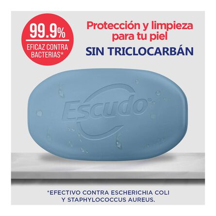 Jabón en Barra Escudo Antibacterial Azul, Paquete con 5 Piezas de 110 g image number 4