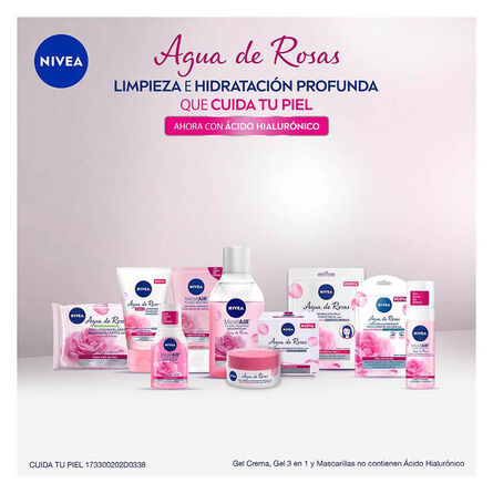 Gel Limpiador Facial Nivea Agua de Rosas Limpia y Tonifica 150 Ml image number 5