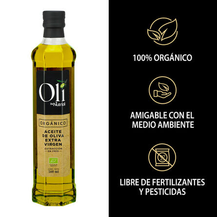 Aceite de Oliva Oli de Nutrioli Extra Virgen Orgánico 500 ml image number 3