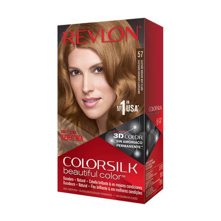 Tinte para cabello Beautiful Color Keratina Castaño Dorado Muy Claro tono 57 59.1 ml image number 2