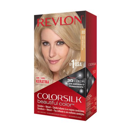 Tinte para cabello Beautiful Color Keratina Rubio Claro Cenizo tono 80 59.1 ml image number 1