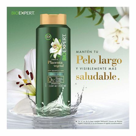 Shampoo Bioexpert Placenta Vegetal 650 ml image number 2