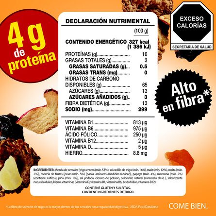 Cereal Kellogg's All Bran Cosecha Frutal 455 g image number 1