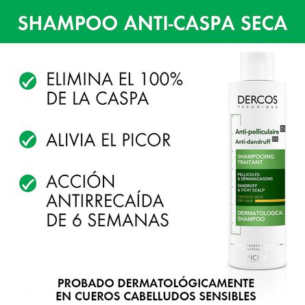 Vichy Dercos Anticaspa Shampoo Dermatologico 200 ml image number 2