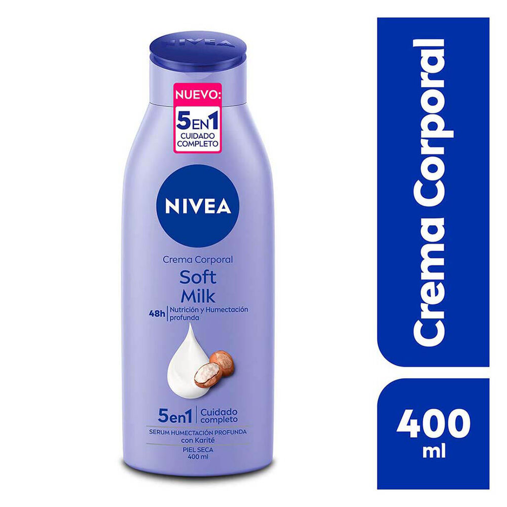 Nivea Crema Corporal Humectante Soft Milk, 400ml image number 1