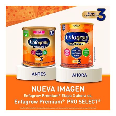 Alimento Lácteo Enfagrow Pro Select Etapa 3 a Partir de 1 Año, Lata 1.35 kg image number 3