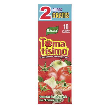 Concentrado de Tomate con Pollo Tomatisímo Knorr 10 cubos image number 5