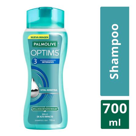 Shampoo 2 en 1 Palmolive Optims Acondicionamiento Intensivo 700 ml image number 3