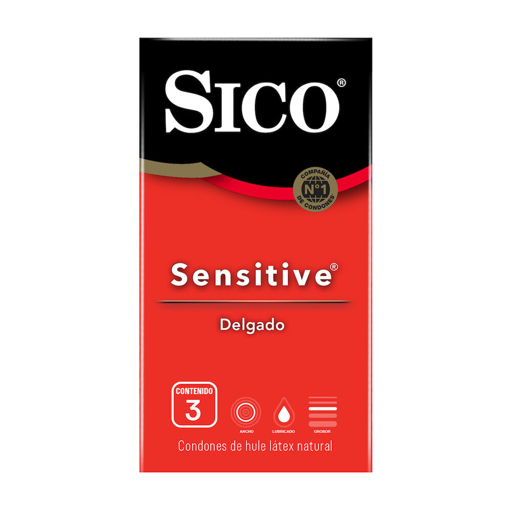 Condones Sico Sensitive 3 piezas image number 0