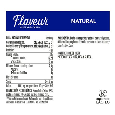 Queso Flaveur Cabra Natural 140 Gr image number 1