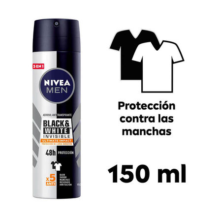 Desodorante Antimanchas Nivea Men Black & White Invisible Ultimate Spray 150 ml image number 8