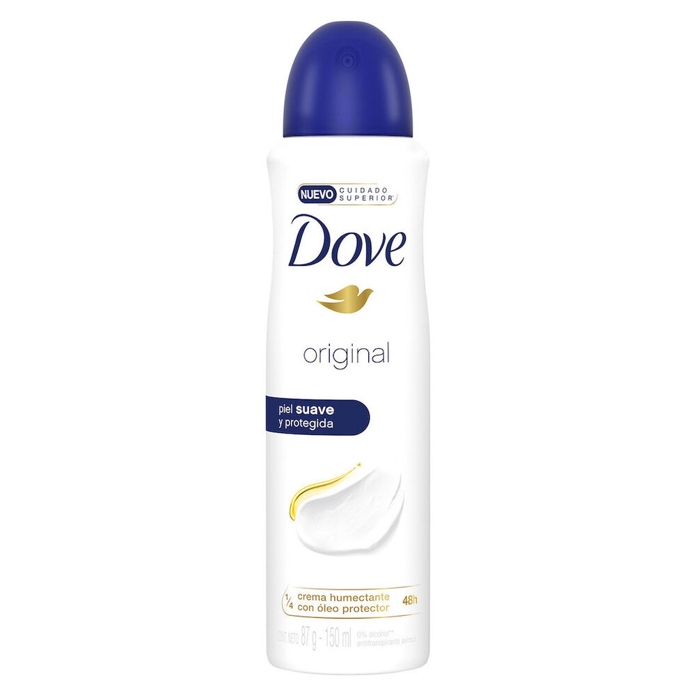 Desodorante en aerosol Dove Original para dama 150 ml image number 0