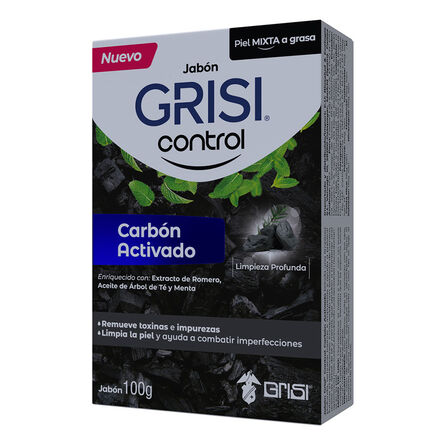 Jabón Grisi Control Carbón Activado 100 g image number 2