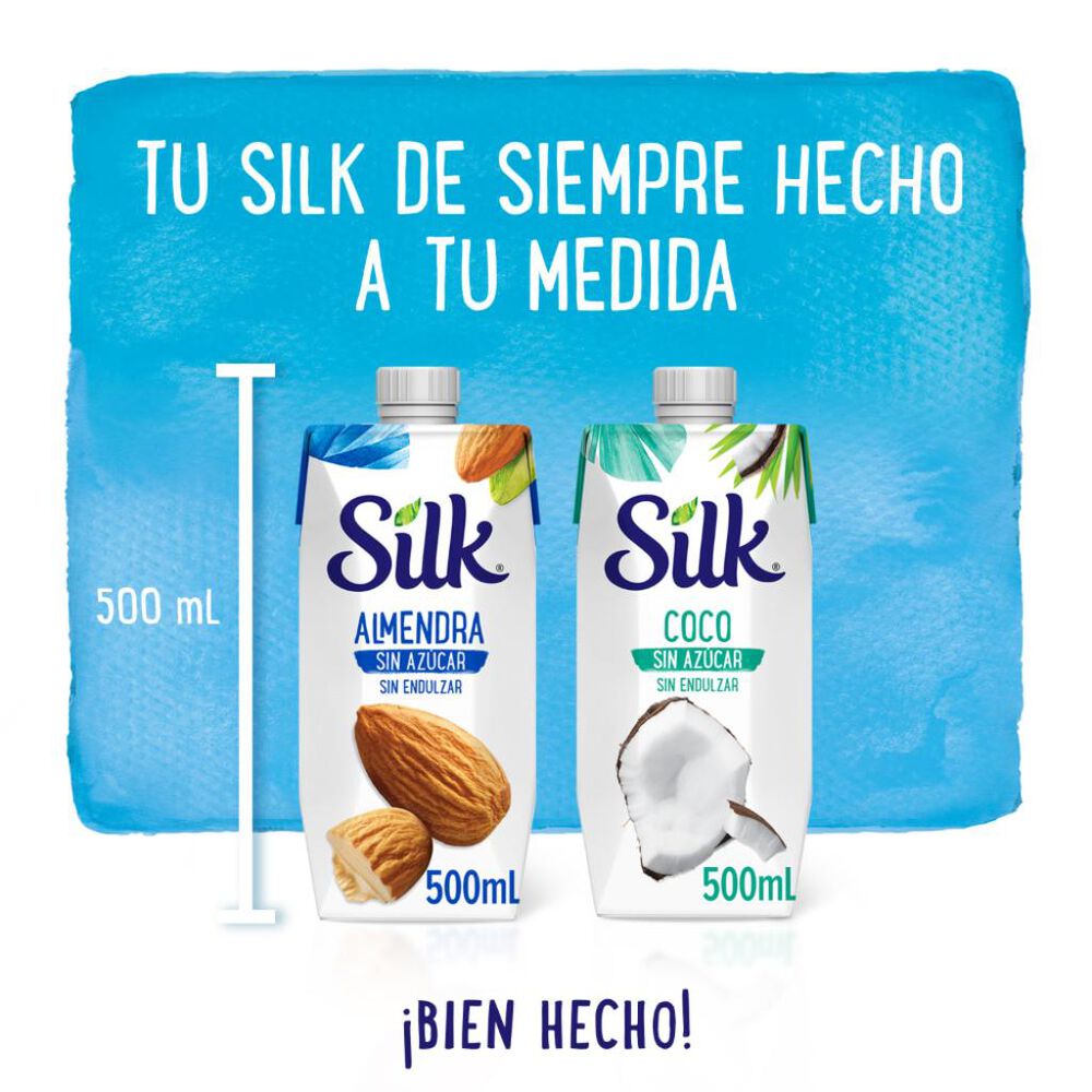 Silk Alimento Líquido De Almendra Sin Azúcar Sin Endulzar 500mL image number 6