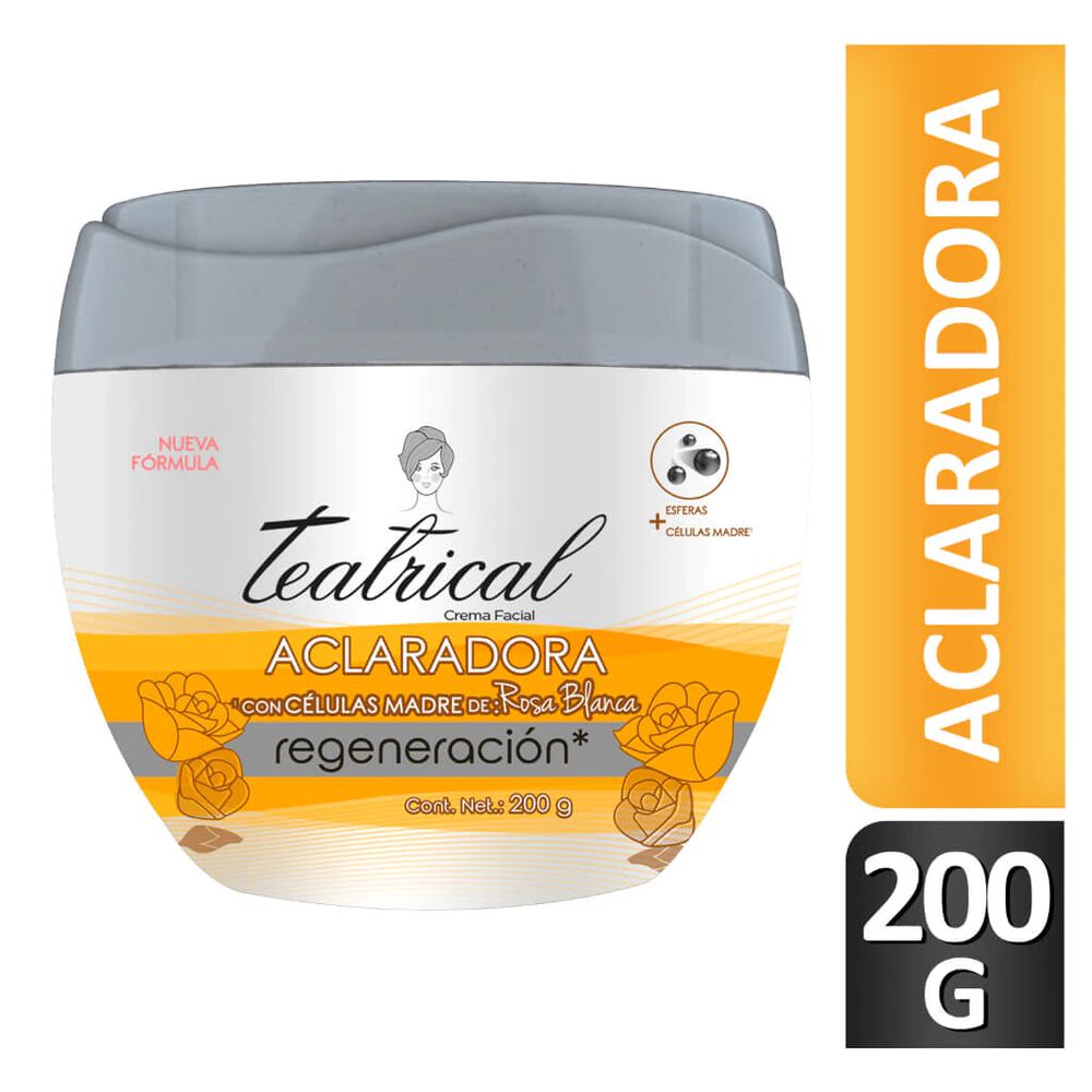 Crema Facial Teatrical Ultra Aclaradora 200 gr image number 0