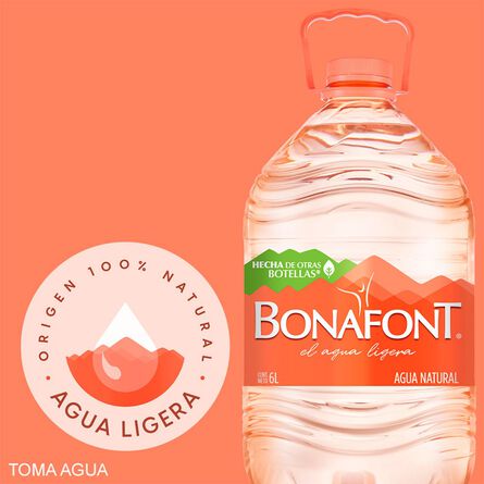 Agua Natural Bonafont 6 L image number 1