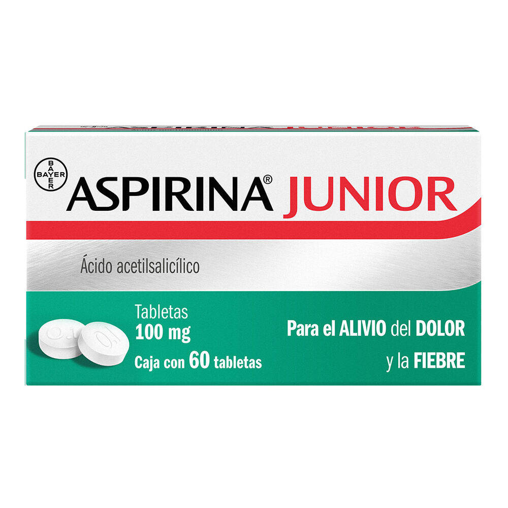 Aspirina Jr 100mg Tab con 60 image number 0