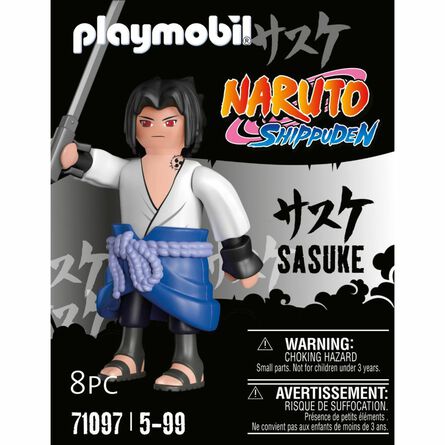 Figura Playmobil Naruto Shippuden Sasuke 8 Piezas image number 3
