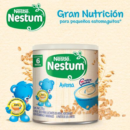 Cereal Infantil Nestum Etapa 1 Avena Lata 270g image number 6