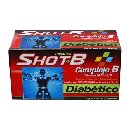 Multivitamínico Shot B Diabético 30 Tabletas image number 1