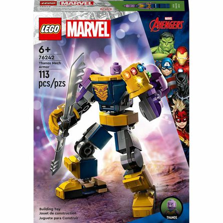 Lego Marvel 76242 Armadura Robótica De Thanos 113 Pzas image number 1