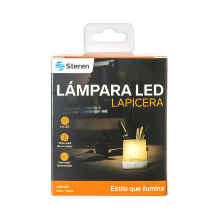 Lámpara LED Lapicera Steren LAM-123 Blanca image number 4