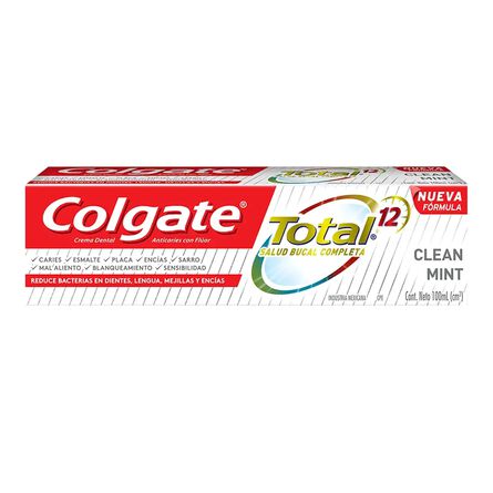 Pasta Dental Colgate Total 12 Clean Mint 100 ml image number 0