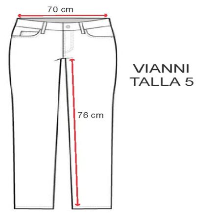 Jeans de Dama Vianni Básico Talla 5 Rinse Stretch image number 3