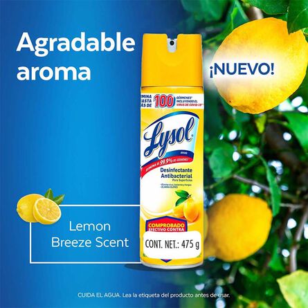 Lysol® Aerosol Desinfectante para Superficies Citrus 475 g image number 6