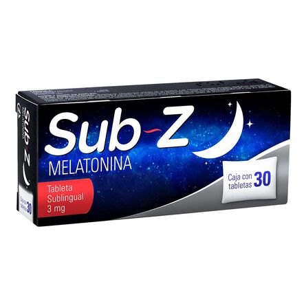 Melatonina Inductor De Sueño Sub-Z 3 mg 30 Tabletas Sabor Cereza image number 3